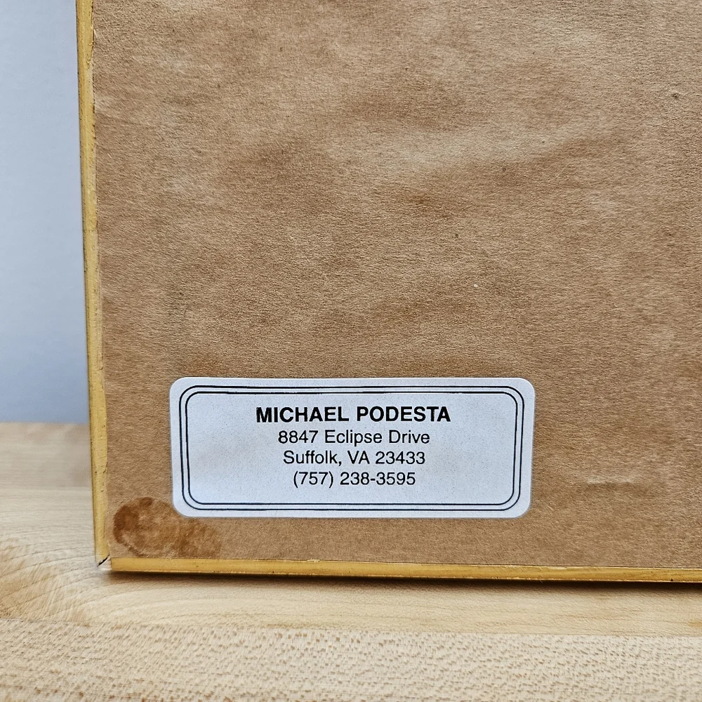 Vintage Gold FRAMED MICHAEL PODESTA Signed Calligraphy Art Quote Hand Lettered - Picture 5 of 11